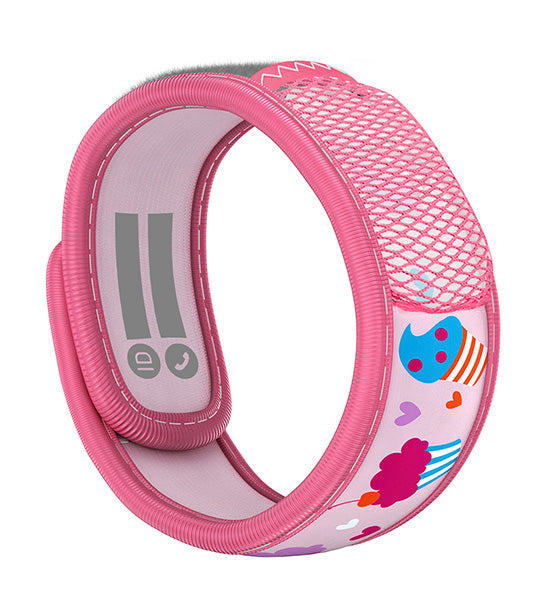 Mosquito Repellent Kids Wristband - Cupcakes