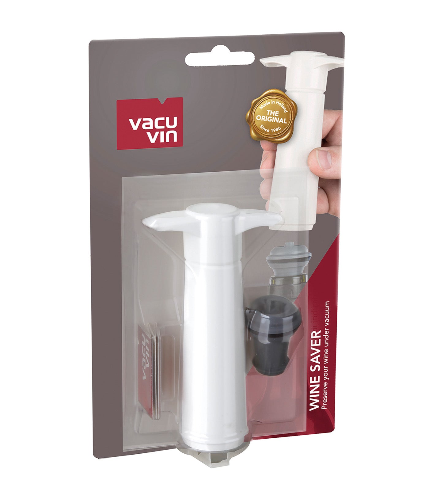 Wine Saver White - 1 Pump, 1 Wine Stopper