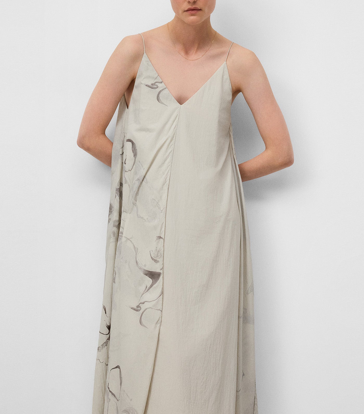 Combined Slip Light Dress Light Blue