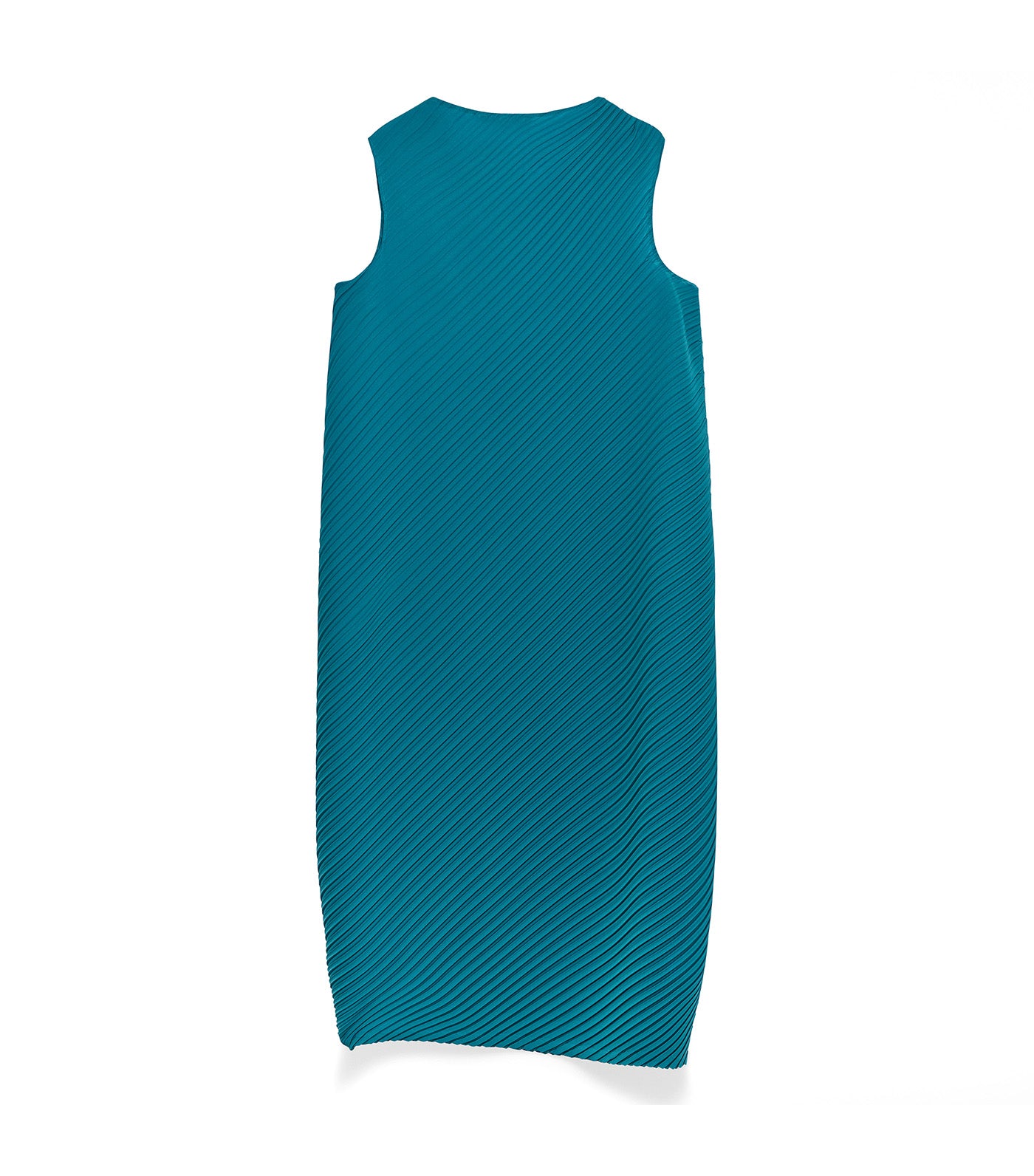 Recycled Polyester Crinkle Dress Blue