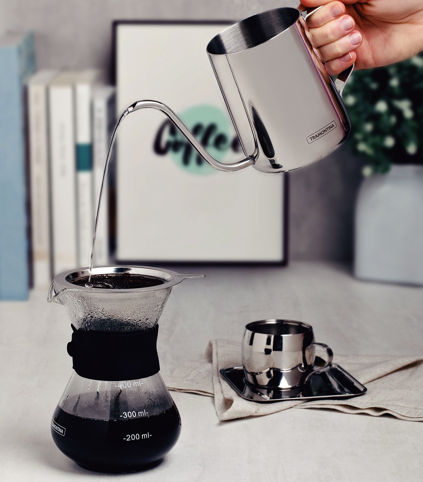 Coffee Maker with Stainless Steel Filter