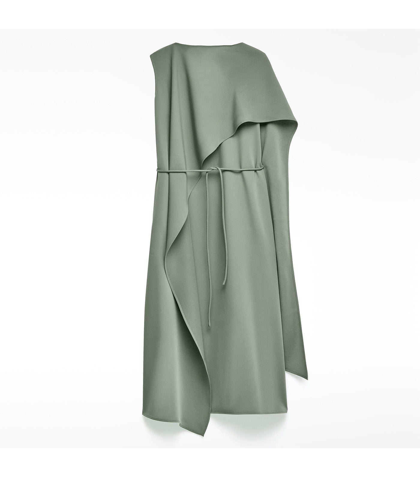 Double-Front Midi Dress Bottle Green