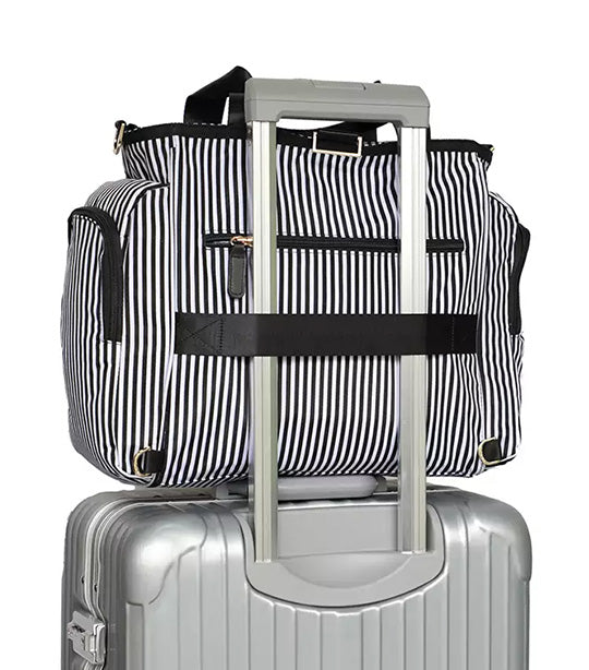 Gabrielle Tote Baby Changing Bag Black Stripes