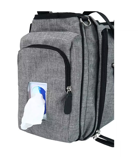 Gabrielle Tote Baby Changing Bag Gray
