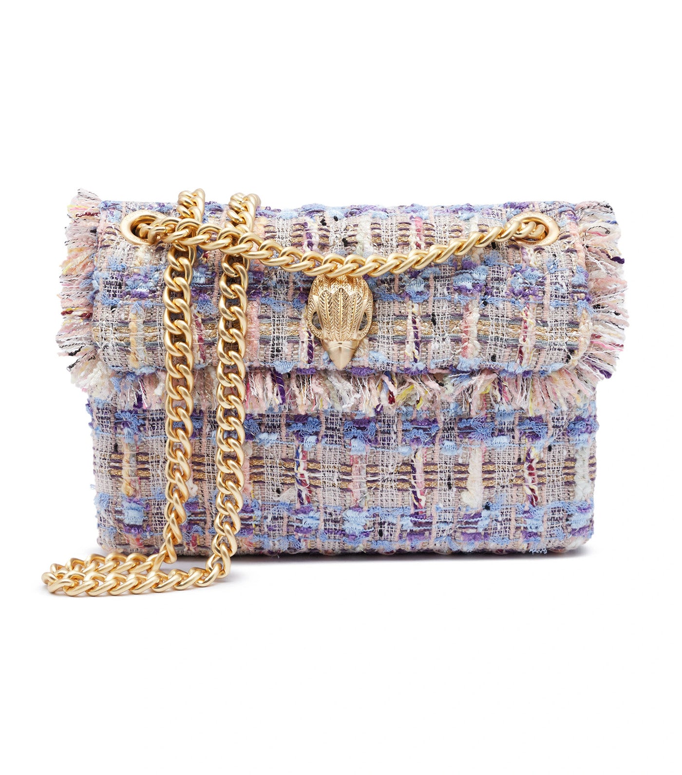 Mini Kensington Tweed Crossbody Lilac