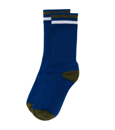 Kennedy Luxe Athletic Crew Socks Royal