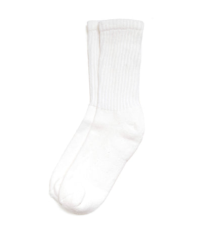 Solid Socks White
