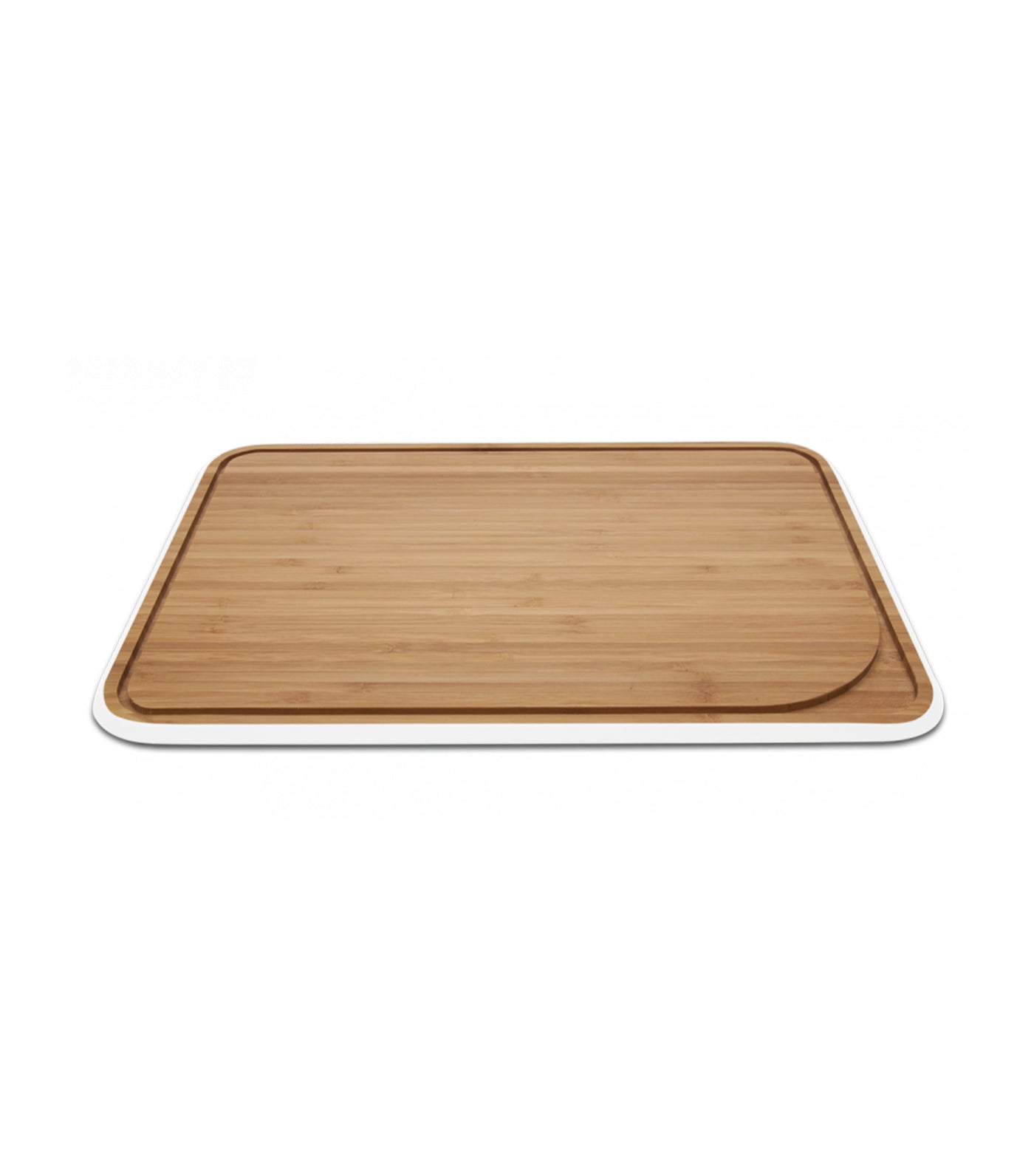 Pebbly Cutting Board with White Rim - M