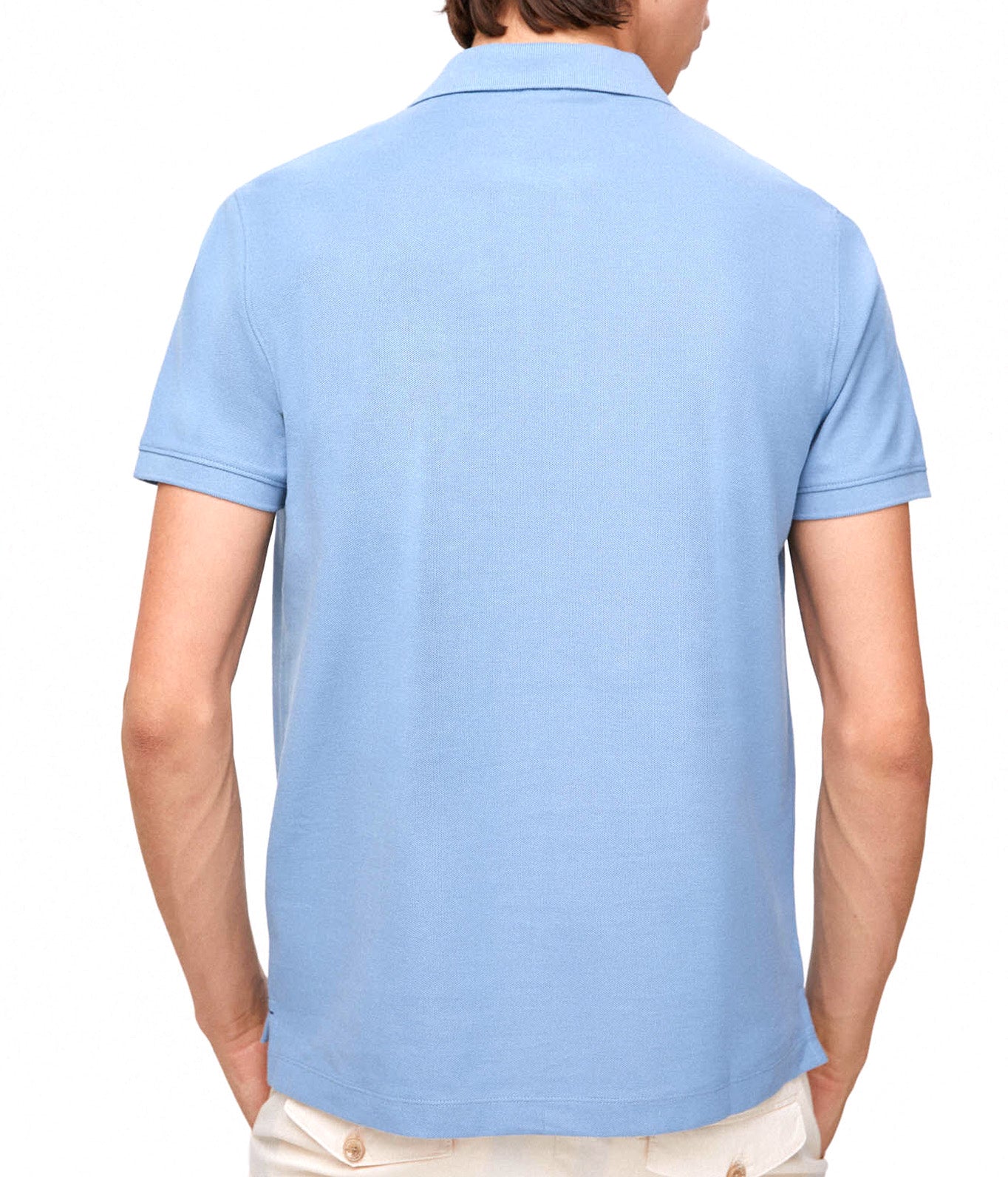Logo Pique Polo Shirt Blue