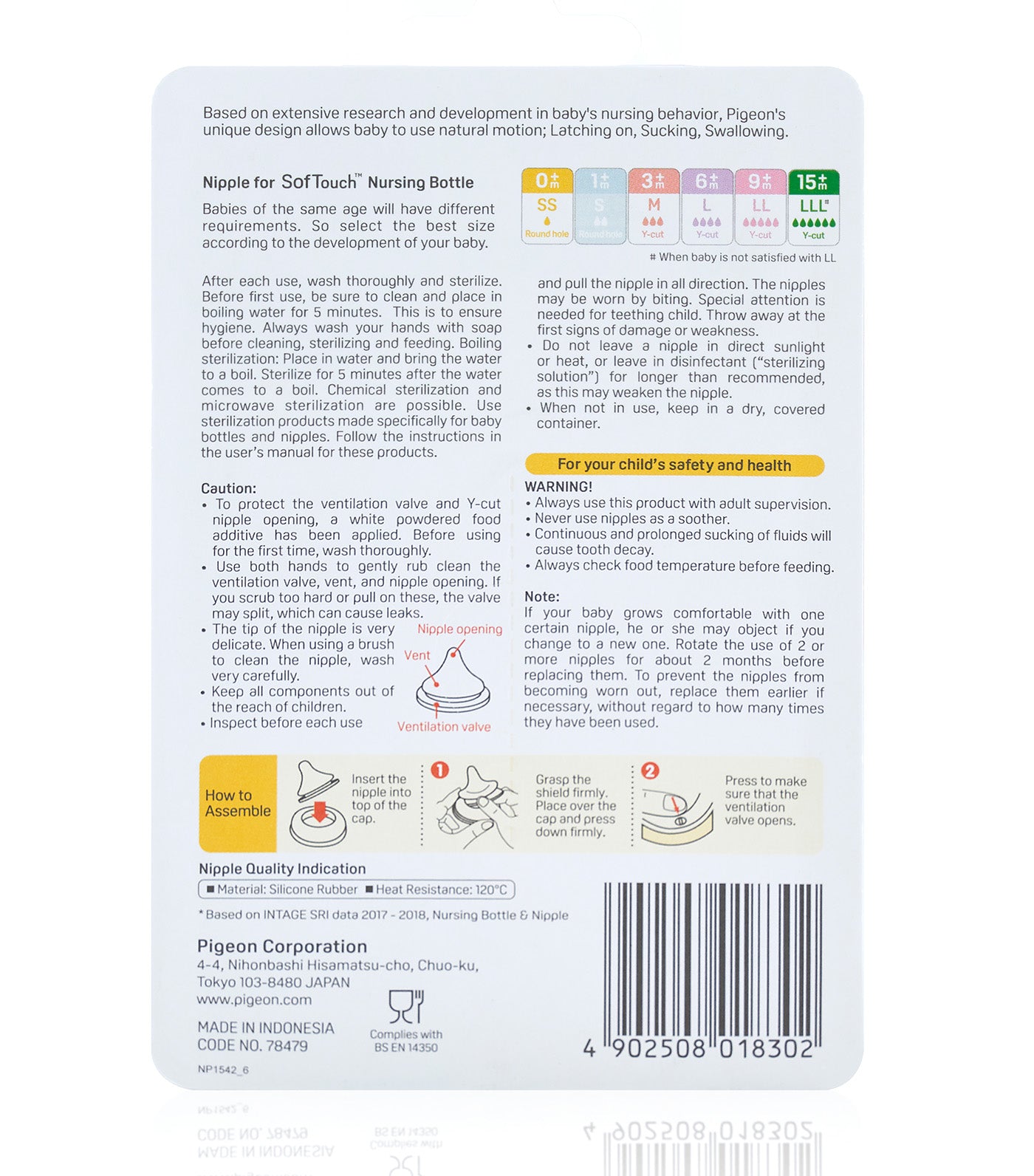 Wideneck PP Nipple 2 Pack (S)