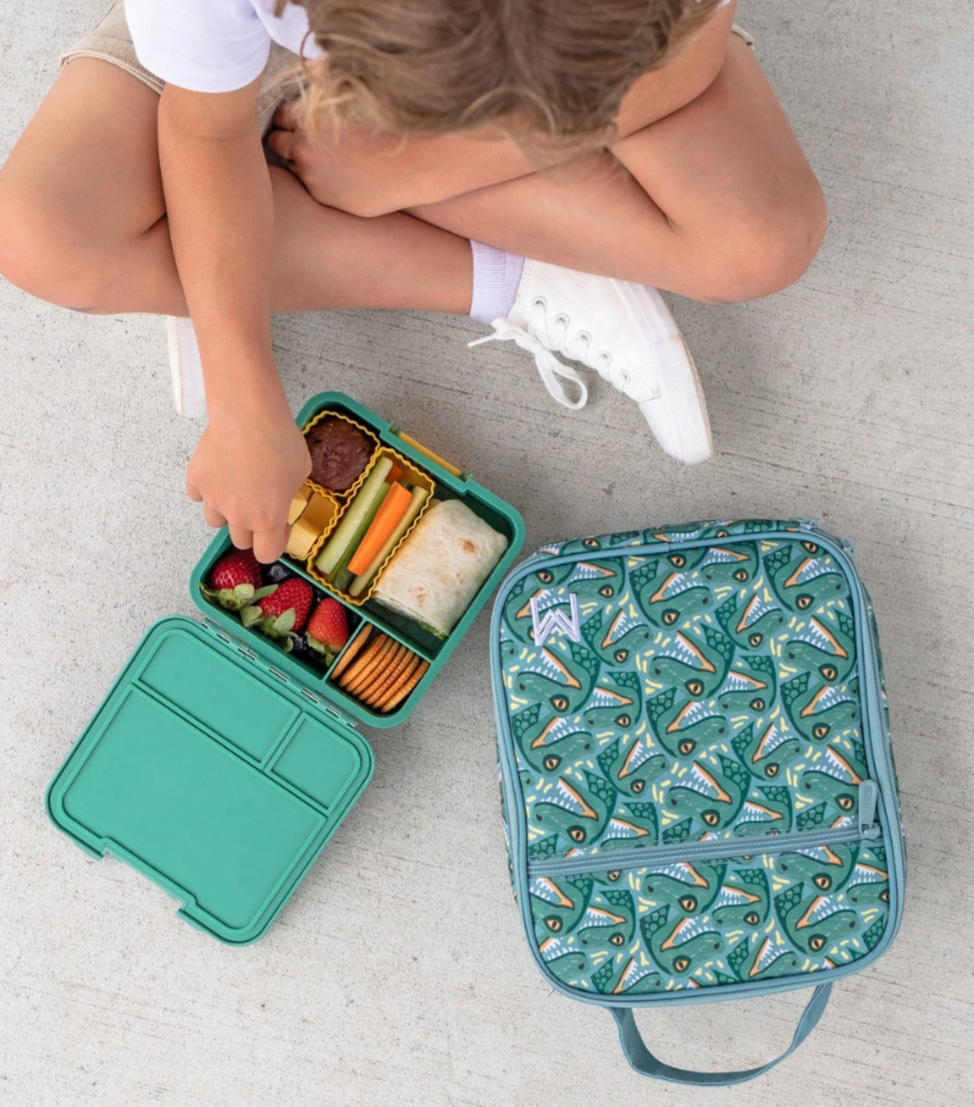 Yumbox Little Lunch Box Co Bento Three Apple