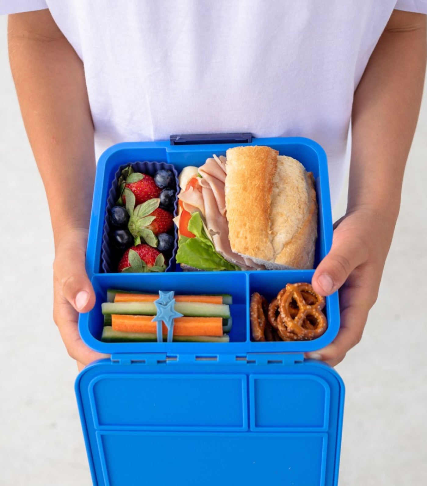 Yumbox Little Lunch Box Co Bento Three Blueberry