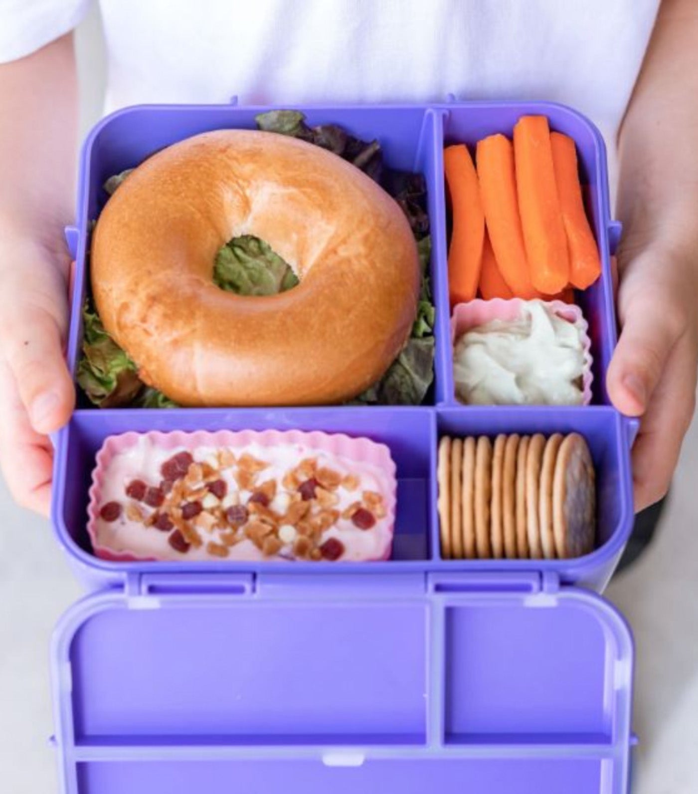 Yumbox Little Lunch Box Co Bento Three+ Grape
