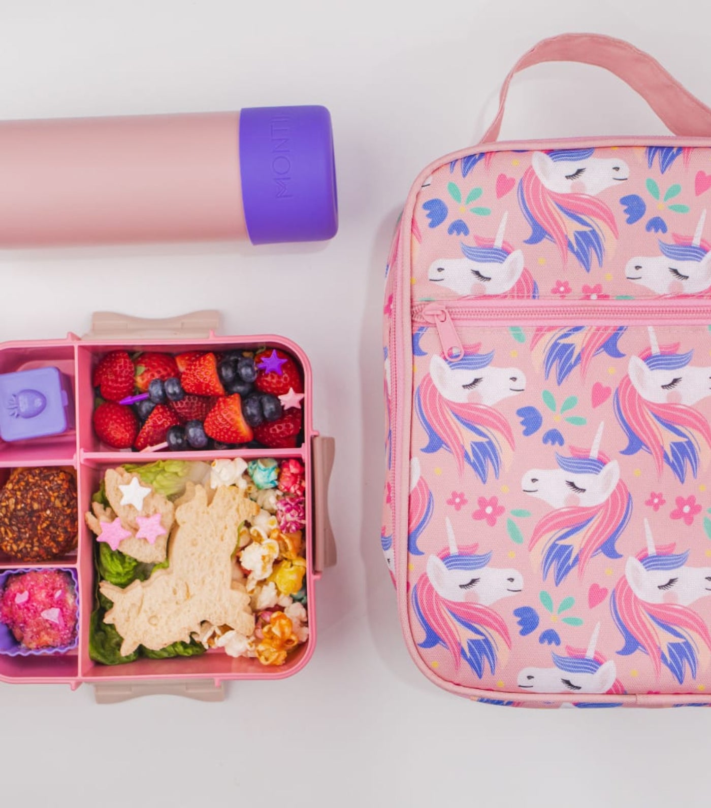 Yumbox Little Lunch Box Co Bento Three+ Blush Pink