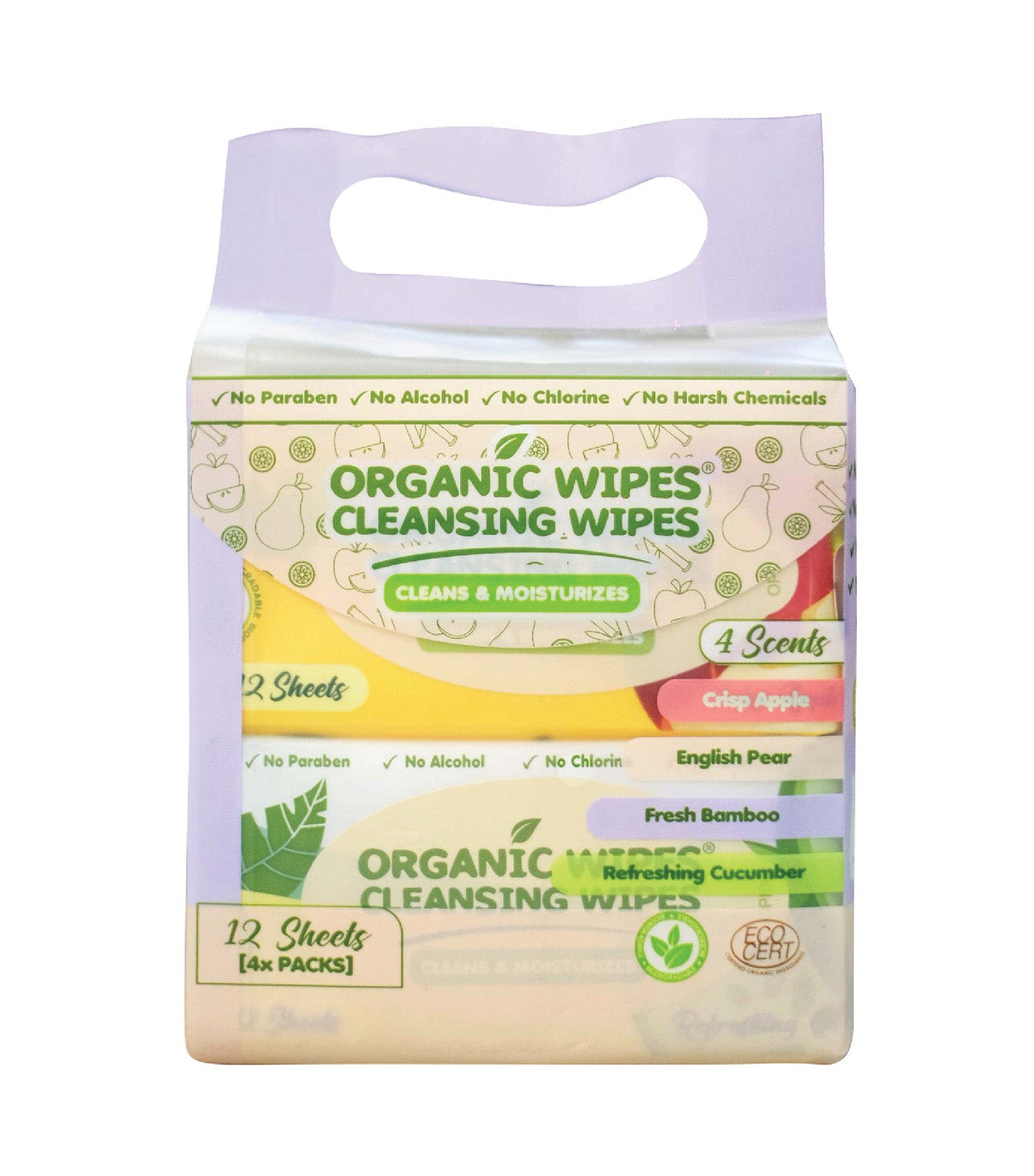 Cleansing Wipes - Assorted Pack of 4