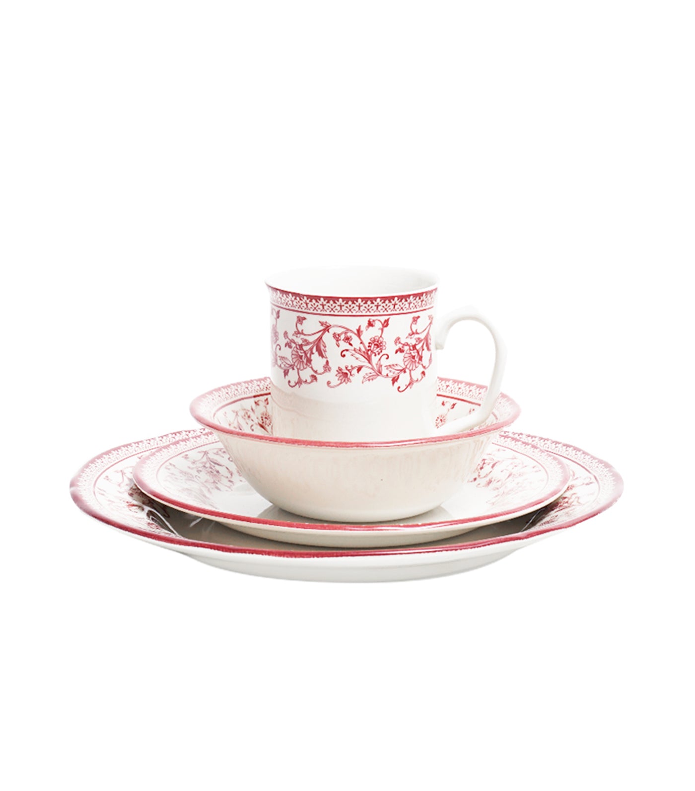Claytan Aster 16-Piece Dinnerware Set - Pink