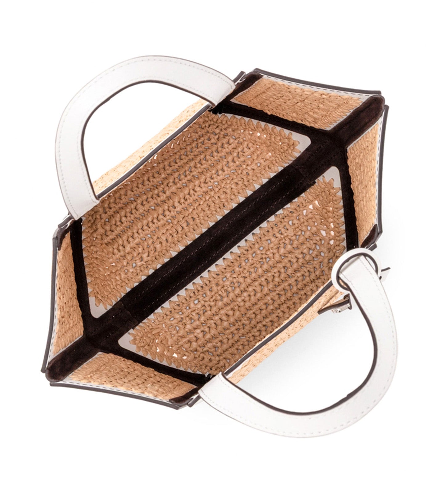 Jordi Small Hand-Crocheted and Leather Tote Bag