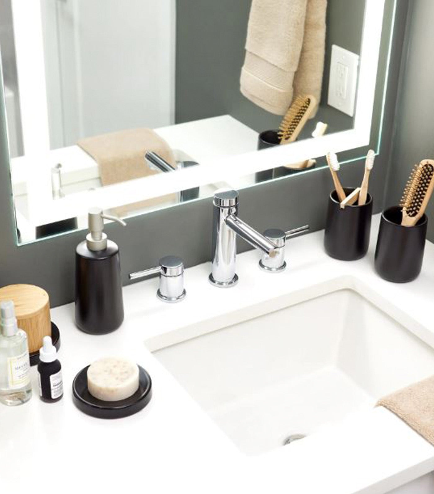 MakeRoom Ceramic Eco Vanity Soap Dispenser