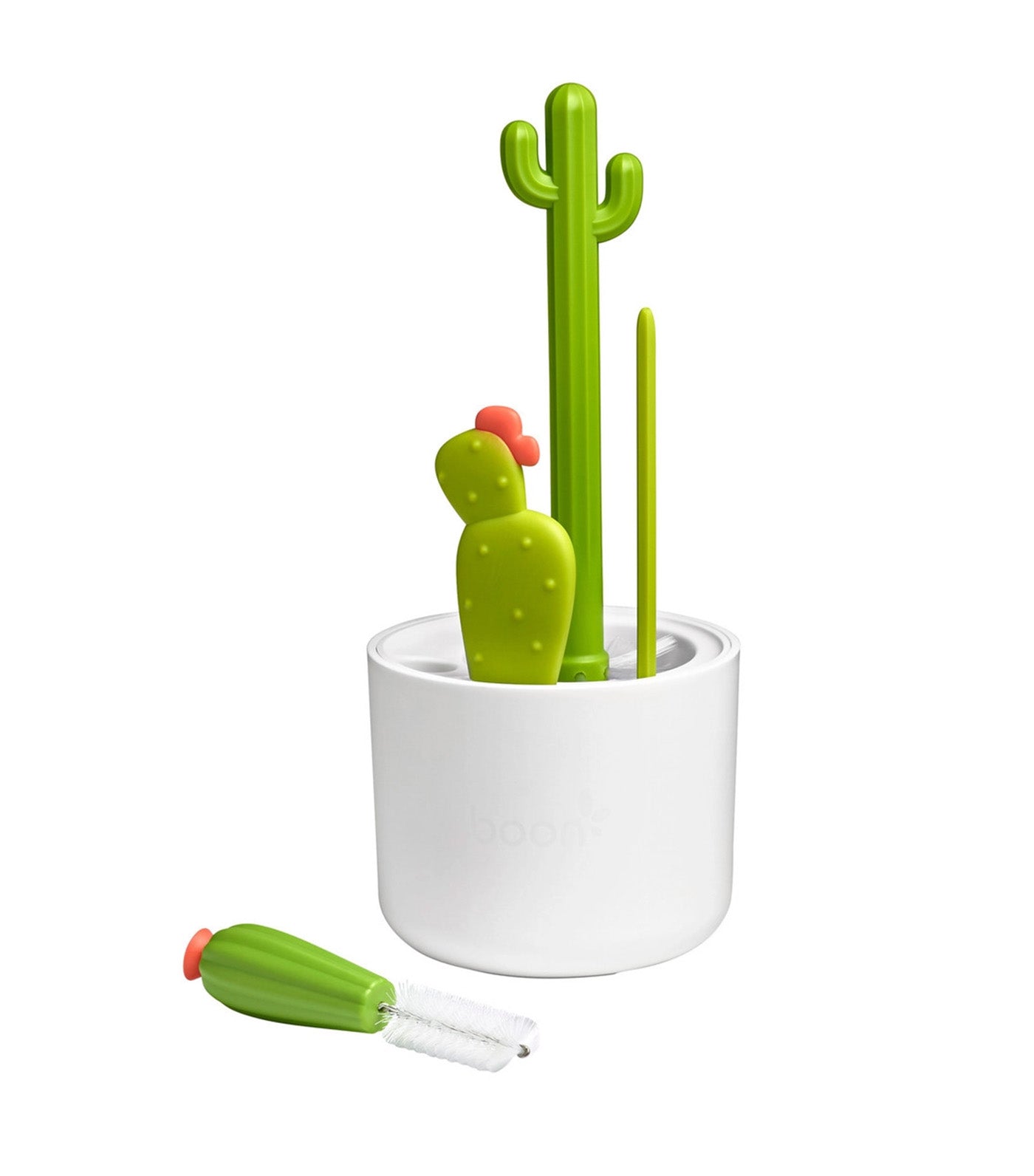 CACTI 4-Piece Bottle Brush Set White/Green