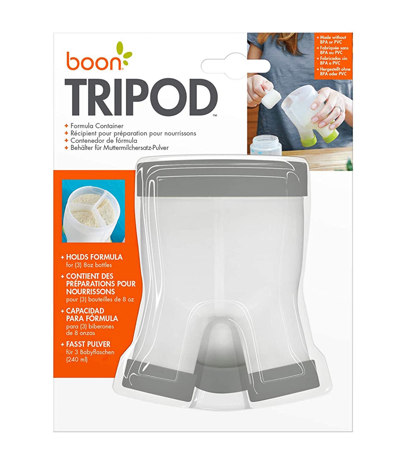 TRIPOD Formula Container Gray
