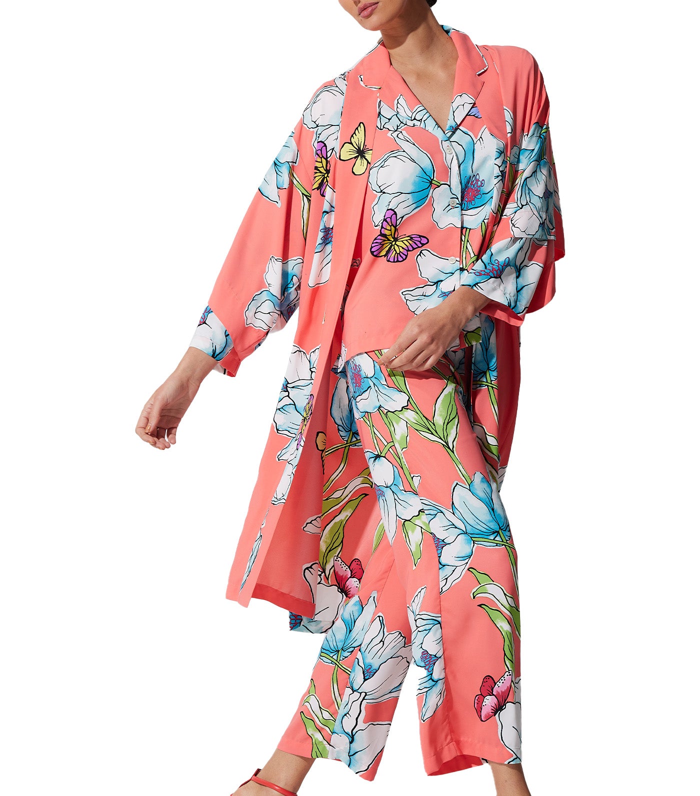 Wild Poppy Wrap Bright Coral