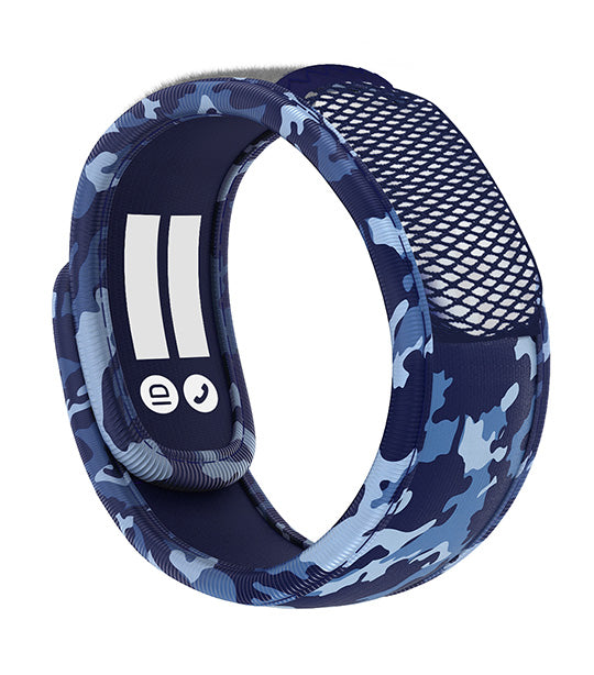 Mosquito Repellent Teens Wristband - Blue Camouflage