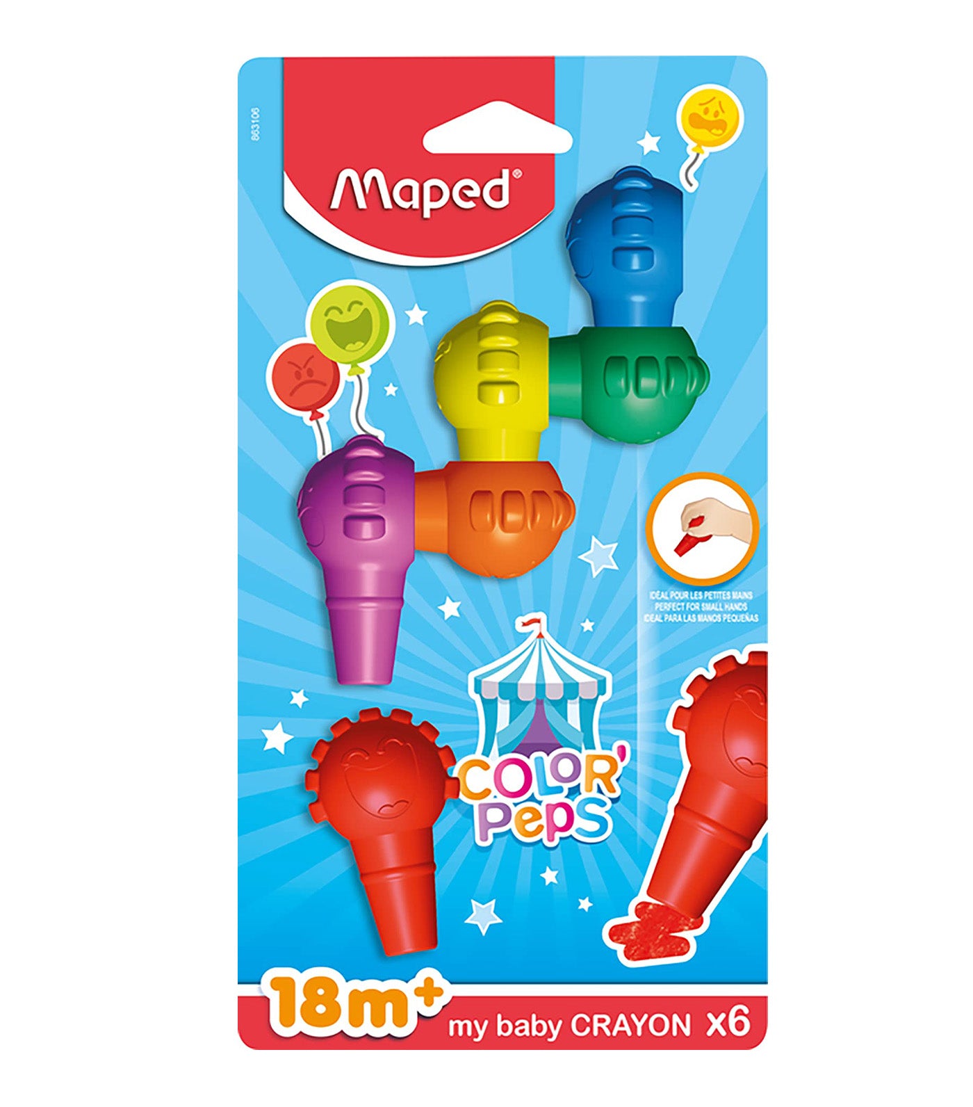 Color'Peps My Baby Crayon x 6