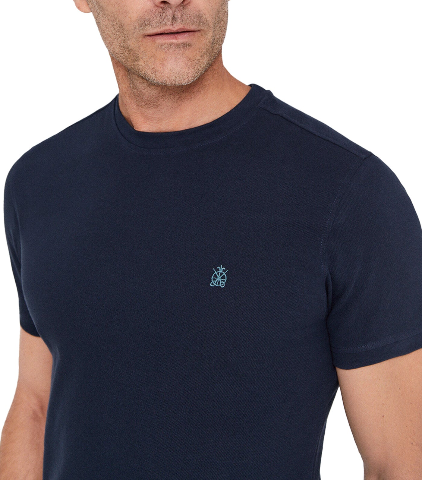 Basic Pique T-Shirt Navy