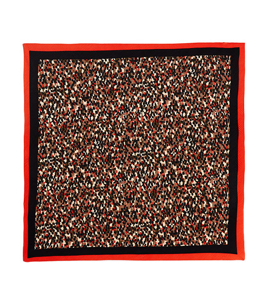 Spotted Pleated Scarf Multicolor