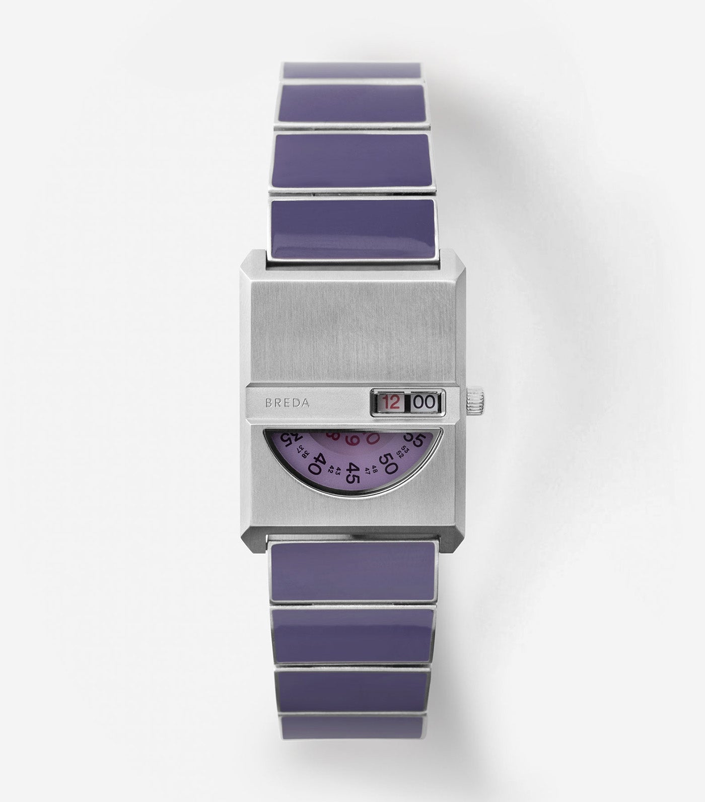 Pulse Bracelet Watch Purple and Metal