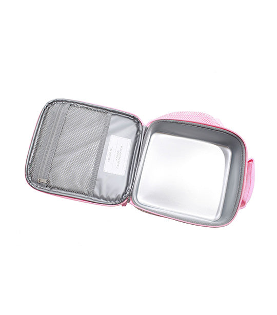 Mackenzie Bright Pink Seersucker Lunch Box