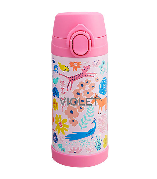 Mackenzie Pink Sasha's Garden Backpack, Lunch Box, and Water Bottle