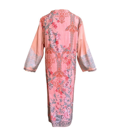 Embroidered Long Jacket Pink/Multi