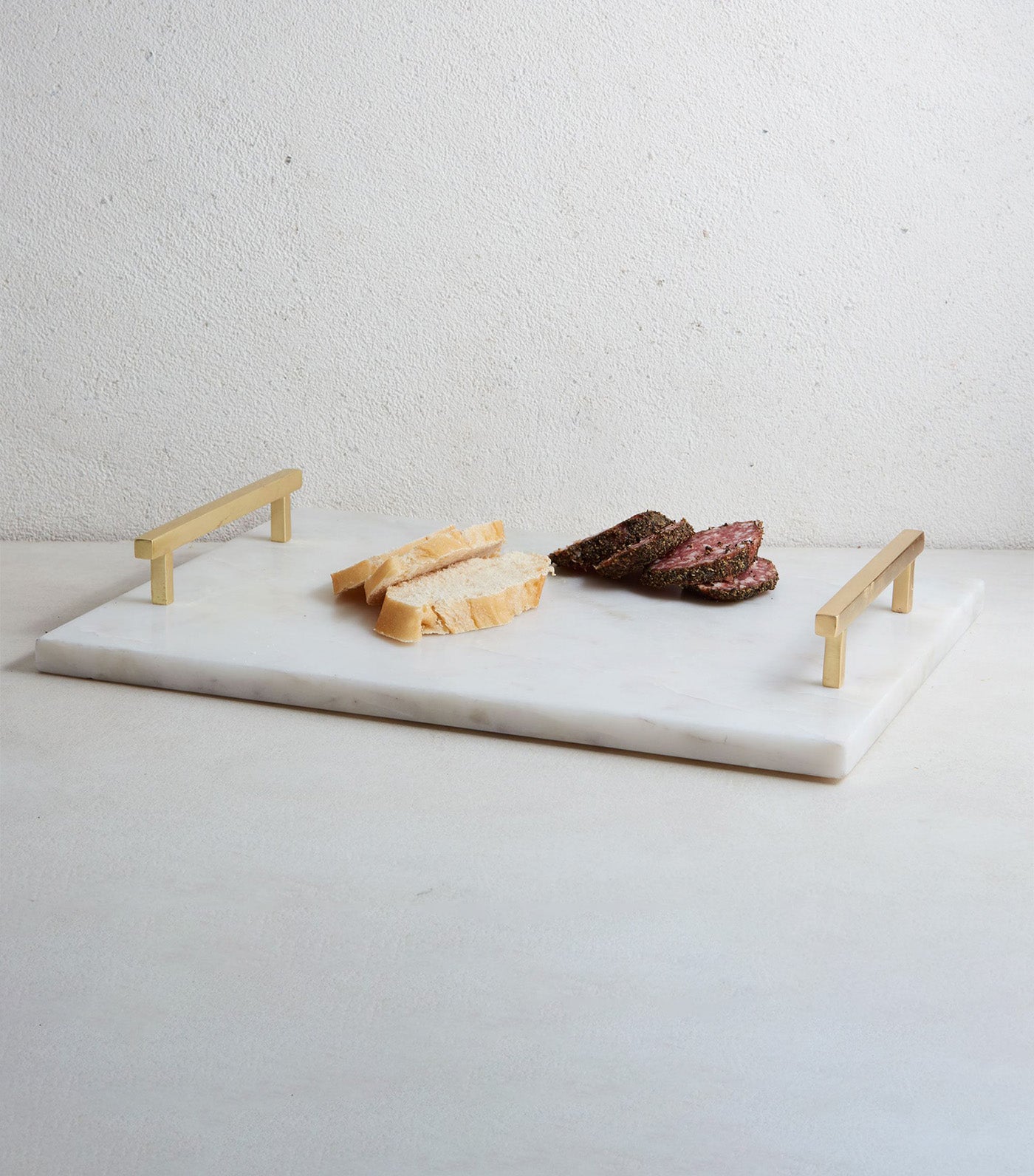 west elm Marble & Brass Serving Board