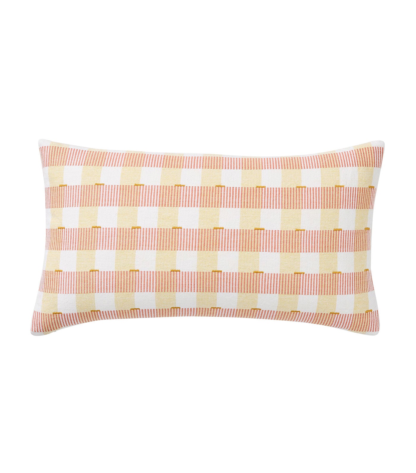 west elm Check & Stripe Pillow Cover