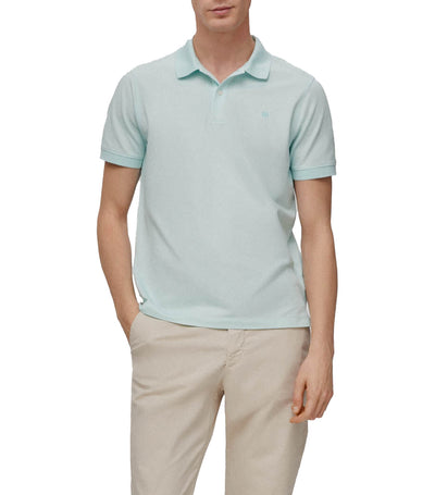 Jacquard Structure Polo Shirt Green