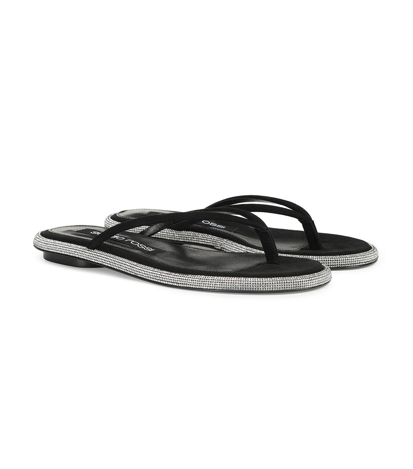 Sr Bijoux Sandal Flat Nero