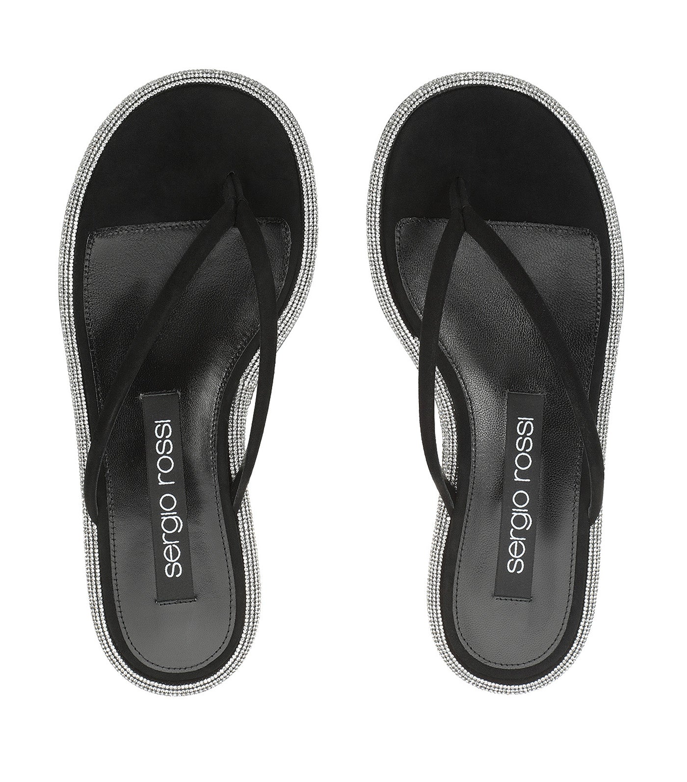Sr Bijoux Sandal Flat Nero