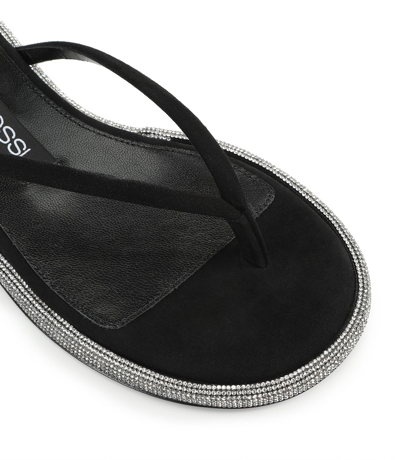 Sr Bijoux Sandal Flat Nero