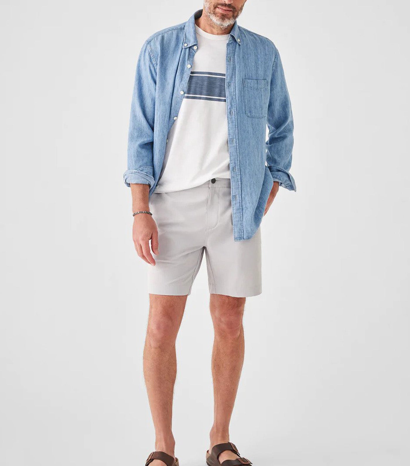 Belt Loop All Day Shorts (7in Inseam) Ice Gray