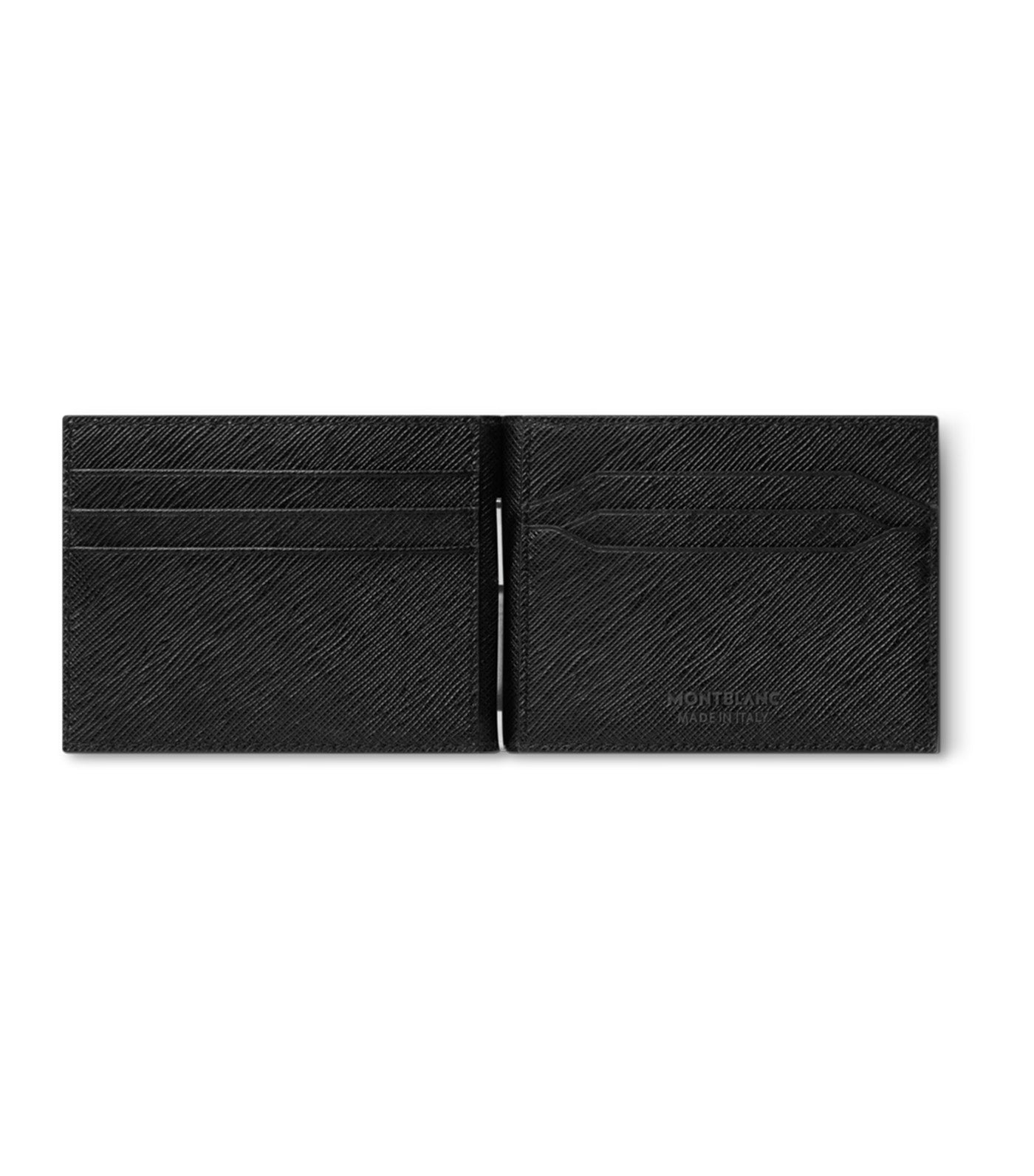 Sartorial Wallet 6cc with Money Clip Black