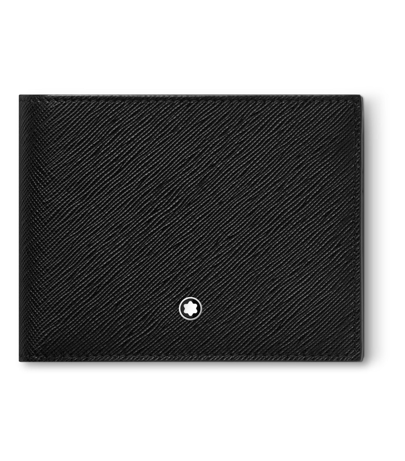 Sartorial Wallet 6cc with 2 View Pockets Black