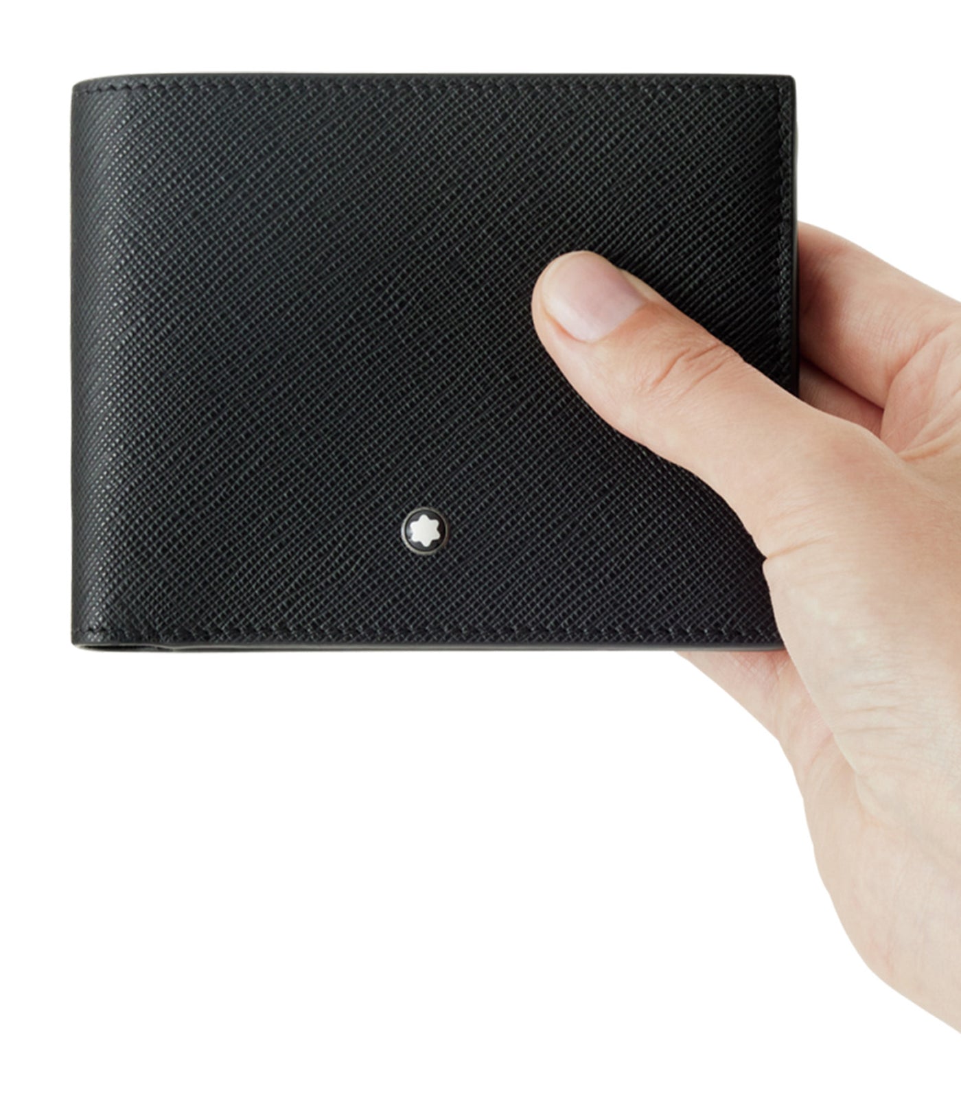 Sartorial Wallet 6cc with 2 View Pockets Black