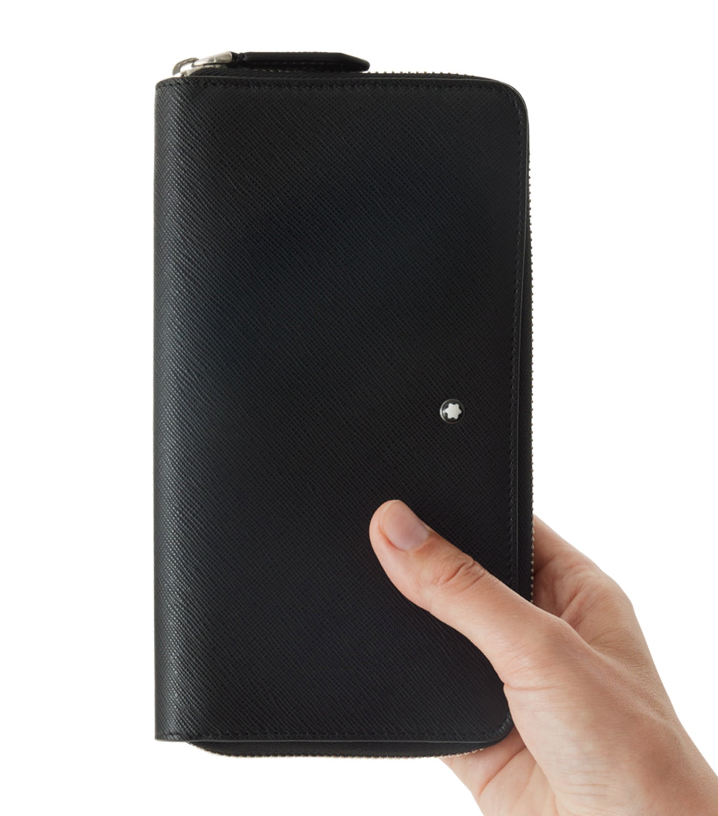 Sartorial Wallet 12cc Zip Around Black