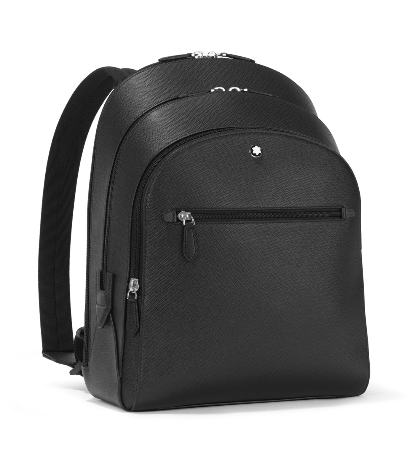 Sartorial Medium Backpack 3 Compartments Black