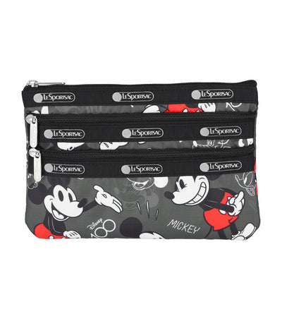 LeSportsac x Disney 100 Team Mickey 3 Zip Cosmetic Multi