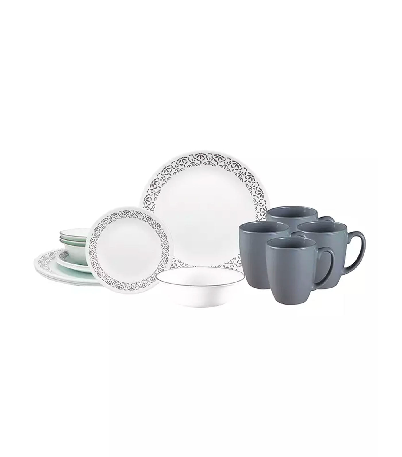 Corelle 16-Piece Classic Set - Gray Bay Gardens