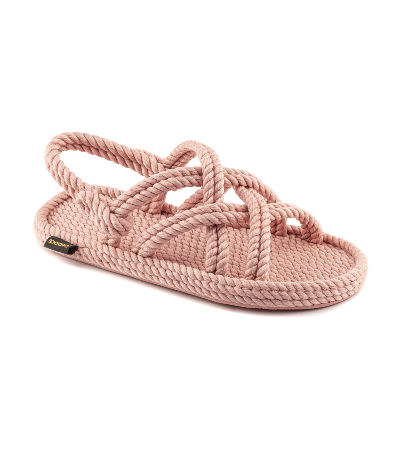 Bodrum Rope Sandals Pastel Pink