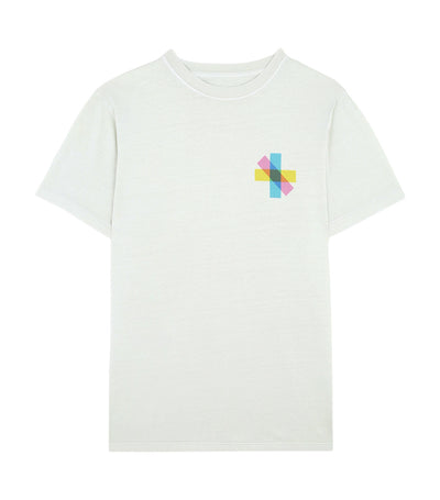 Color Print T-Shirt Gray