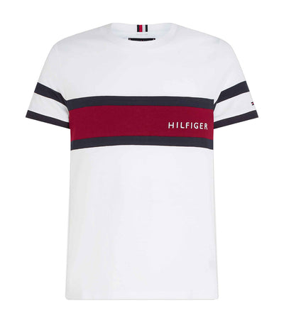 Men's Colorblock Placement Tee White